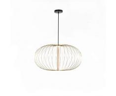 Stones Mizar Lampada LED a sospensione, Metallo, Ottone, 70x70x150 cm