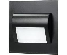 ADVITI OS-6164L6 Faretto Segnapasso - Metodo di Montaggio Innovativo - 12VDC, 30lm, 6000K, 1.5W (Nero)