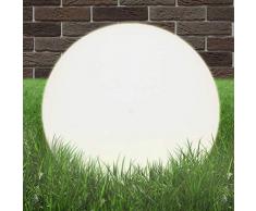 vidaXL Lampada a LED Sferica 50 cm in PMMA Luce Illuminazione da Terra Esterno