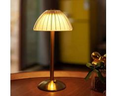 Kizozo Lampada da Tavolo senza fili, Lampada da Tavolo a Batteria LED, Lampada da Tavolo con Batteria, Lampada da Tavolo LED Dimmerabile, Lampada da Tavolo per Soggiorno, Camera da Letto, 3 Colori