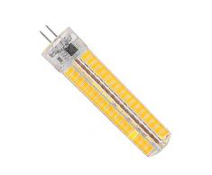 E11 E17 E12 E14 G9 G4 BA15D Lampada dimmerabile LED a LED 5730 SMD 136LED Lampada in silicone da 10W (equivalente alogeno 90W) 2700K Lampadine a LED può essere utilizzata in lampadario Lampada di paes