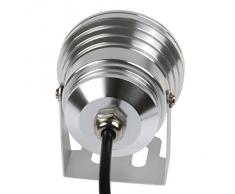 Green House - Lampada Sotto Acqua Faretto a LED Impermeabile 10W RGB a 16 colori DC12V + Telecomando