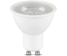 V-TAC Faretto LED Chip Samsung GU10 8W 110°, Bianco Naturale