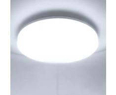 Plafoniera LED Soffitto Moderna 48W Plafoniere da Soffitto Ketom Bianco Freddo 6500K Ultra Magro Pannello LED Rotondo Ø30CM 4320LM Lampada da Soffitto per Corridoio, Bagno, Camera da letto