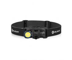 Olight Perun 2 mini Lampada Frontale LED 1100 Lumen Torcia Elettrica Ricaricabile 5 Livelli di luminosità, Regolabile a 180° per Corsa, Jogging, Campeggio, le segnalazioni di emergenza (Nero CW)