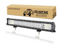 AUXTINGS 56,9 cm 324 W tripla fila 7D LED luce di lavoro bar spot flood Combo Beam DC 12 V-24 V 6000 K Offroad veicoli 4 x 4 Atvs Utvs