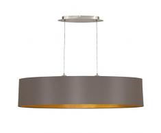 Eglo Lampada A Sospensione 2 Luci Eglo Maserlo L 100 H 110 Cappuccino/Oro