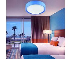 LED-Lampada da soffitto in acrilico, facile da bagno soffitto Lampadario da soffitto, cameretta moderno blu