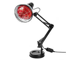 WOOLUCK Lampada termica a raggi infrarossi, lampada a Infrarossi 150W, Lampada di Riscaldamento Lampada rossa, lampada di Riscaldamento a Infrarossi