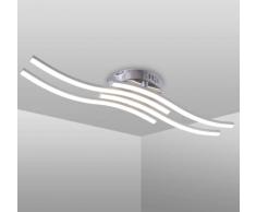 Osairous Plafoniera LED, Lampada da soffitto in metallo, 24W 6000K Lampada moderna a forma di onda per Casa Soggiorno Bagno Cucina Camera da letto 220V (Luce bianca fredda)