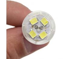 Lampadina Ceramica lampadina LED G4 5W lampada 44 SMD 2835 lampadina LED sostituire alogeno for lampadario 110V (Colore : Pure White)