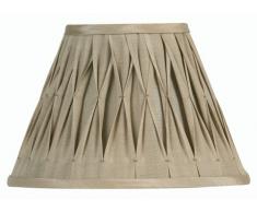 Oaks Lighting - Paralume in seta, decorazione ad intreccio, 12,7 cm, colore: Sabbia