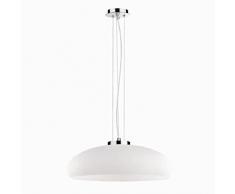 Ideal Lux Aria SP1 D50 Bianco Lampada a sospensione E27, 49.5 x 115 cm