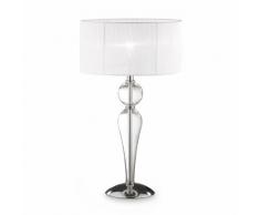 Ideal Lux DUCHESSA TL1 BIG E27 Trasparente, Bianco lampada da tavolo