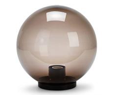 Velamp Sfera APOLUX SPH408 Lampione per Esterno, 400mm, Attacco E27, Compatibile LED, Impermeabile IP44, per Giardino, parchi, condomini, terrazzi, FumÃ¨