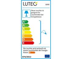 Lutec Focus Lampada da Esterno GU10, 35 W, Grigio Antracite, 23.5 x 11 cm