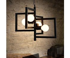 SJUN Arte Pastorale Creativo Di Lampadario In Ferro Battuto Di Lampadari Moderni Minimalisti