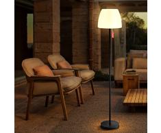 Lampada Da Terra Esterno Giardino Luce Solare Led Dimmerabile Luce Calda RGB,Lampade Da Terra Solari Da Esterno Senza Fili Ricaricabile USB A Batteria,IP44 Impermeabile Per Camera Da Letto Decorative