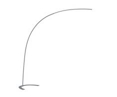 Trio Leuchten Shanghai Trio 427511887 Lampada LED a Piantana ad Arco, 18.0 Watt, 1800 Lumen SMD, 18 W