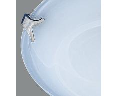 Trio 6105011-01 Diametro di Cristallo Plafoniera, max. 40 W, 230 V, 30 cm, E27, Alabastro Bianco, led