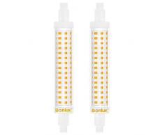 Bonlux R7s 118 mm Lampadina LED 15W doppia estremità lampada lineare J118 220V 1300 lumen equivalente a 130W alogena bianco naturale 4000K, per proiettore, lampadario, soggiorno(confezione da 2)