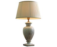 'Le porcellane"fascia oro E27 lampada da tavolo in porcellana | Fatto a mano in Italia | classico & esclusiva lampada da tavolo con 24 carati Gold veredelung