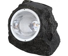 Globo Solar Outdoor Lampada solare spot da giardino,2 led giallo. 2 led bianco, 3302