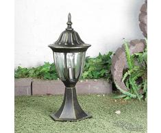 Lampada da esterno nostalgica lampada da esterno antica lampada base E27 fino a 60W IP44 resistente alle intemperie percorso lampada lampada percorso lampada per cortile giardino esterno