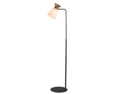 GJIF - Lampada da terra Lampada da terra in ferro retro lampada da pavimento in piedi anticata adatta per soggiorno camera da letto - interruttore a pedale (E27)