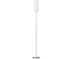 Eglo Troy 3 Lampada da Terra E27, 100 W, Bianco e Cromo, 153 x 10.5 centimeters