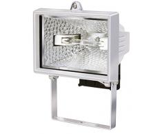 Electraline 363001 Faro Faretto Alogeno con Barra di Fissaggio 120W/150W Luce Calda, Bianco