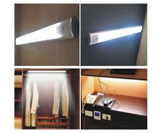 Docooler Barra Luminosa LED PIR Motion Sensore Lampada Cucina Armadio Guardaroba 30cm