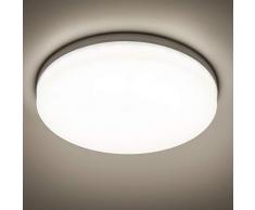 Yafido LED Plafoniera 48W Ultra magro UFO Pannello LED Rotondo Bianca Naturale 4000K 4320LM Lampada da Soffitto per Soggiorno Camera da letto Bagno Cucina Corridoio e Balcone Ø30cm