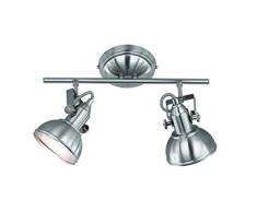 Reality Leuchten 2 Spot Reality R80153001 Gina Faretto, 3xE14, 40 W, Bianco, 60.5x13x25.5 cm E14, Nichel Opaco