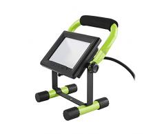 Luceco Faretto LED da Cantiere 20W, Faro IP65 Impermeabile, Lampada da Lavoro 1600 Lumen da Campeggio, Modalità, Per Giardino, Garage