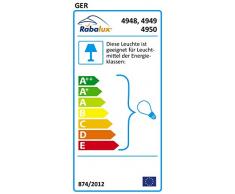 RABALUX 4948 Salem, lampada da tavolo moderno bianco, grigio