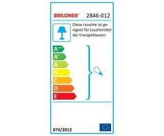 Briloner Leuchten - Lampada da parete E14 max. Faretto orientabile e girevole da 40 W, in nichel opaco