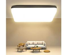 Plafoniera LED Soffitto Quadrata 20W, Lampada da Soffitto LED Moderno 4000K 1800LM Plafoniera Bagno IP44 Impermeabile Plafoniere da Ufficio Luce Soffitto per Camera da Letto Cucina Soggiorno Balcone