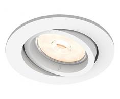 Philips Lighting Donegal Faretto da Incasso, Attacco GU10, Rotonda, Bianco