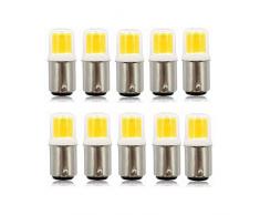 Wangqianli Dimmerabile Ba15d Doppio Contatto a baionetta 3W LED lampadine 120 Volt JD Tipo Ba15d 30W T4 alogeno lampadine di Ricambio for lampadario Cristallo Plafoniera Luci (10 Pezzi)