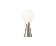 Fontana Arte Bilia LED 9W Lampada da Tavolo A Luce Diffusa By Gino Ponti - Nichel