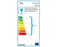 SLV lampada da esterno nuova Myra parete Spot light parete, 2 x GU10, IP55, argento 233094