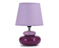 Lampada da tavolo / lampada da comodino Julia (viola)