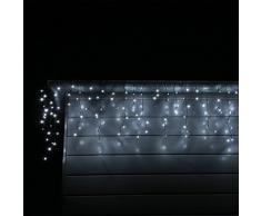 Tendina Ghirlanda luminosa a cascata LED di natale, Pioggia di ghiaccio LEDESR200 Catena di Luci illuminazione con 200 luci LED bianco freddo uso esterno decorazione natalizie IP44