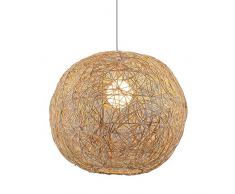 CSSYKV Lampadario A Sfera di Canapa Rattan Art Sferico Nido Duccello Retro Ristorante Decorazione Lampada Lampada Tessuta in Rattan Negozio di Abbigliamento Bar Caffetteria Lampade A Sospensione E27