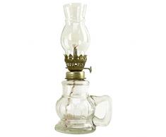 POCHY Lampade ad Olio Lampade a Olio Vintage Uso Interno Lampada a Cherosene con Lampada uragano Lampada a Olio in Vetro Lanterna Illuminazione di Emergenza Luci a Cherosene Bellissimo retrò