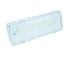 LAMPADA PLAFONIERA EMERGENZA 50 LED 4W 406LM INCASSO PARETE 91062