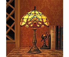 Gweat Lampada 12 pollici barocco europeo tiffany lampada da tavolo Bedroom Lampada da comodino