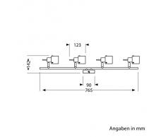 parlat Lampada MIRA, a quattro luci, GU10, Lampada da soffitto