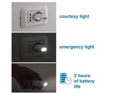 torcia notturna 4 in 1 Lampada multifunzione Lunartec luce notturna con batteria e ricarica a induzione